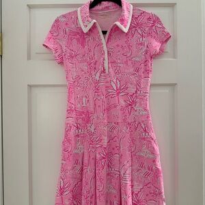 New With tags! Lilly Pulitzer Golf Dress, Pink and White, XS